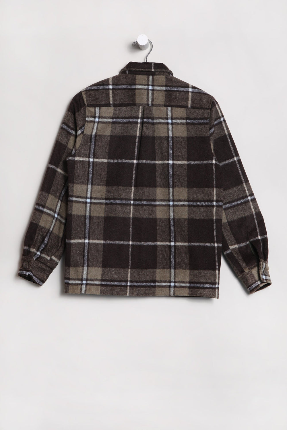West49 Youth Plaid Shacket Brown
