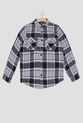 Arsenic Youth Plaid Button-Up