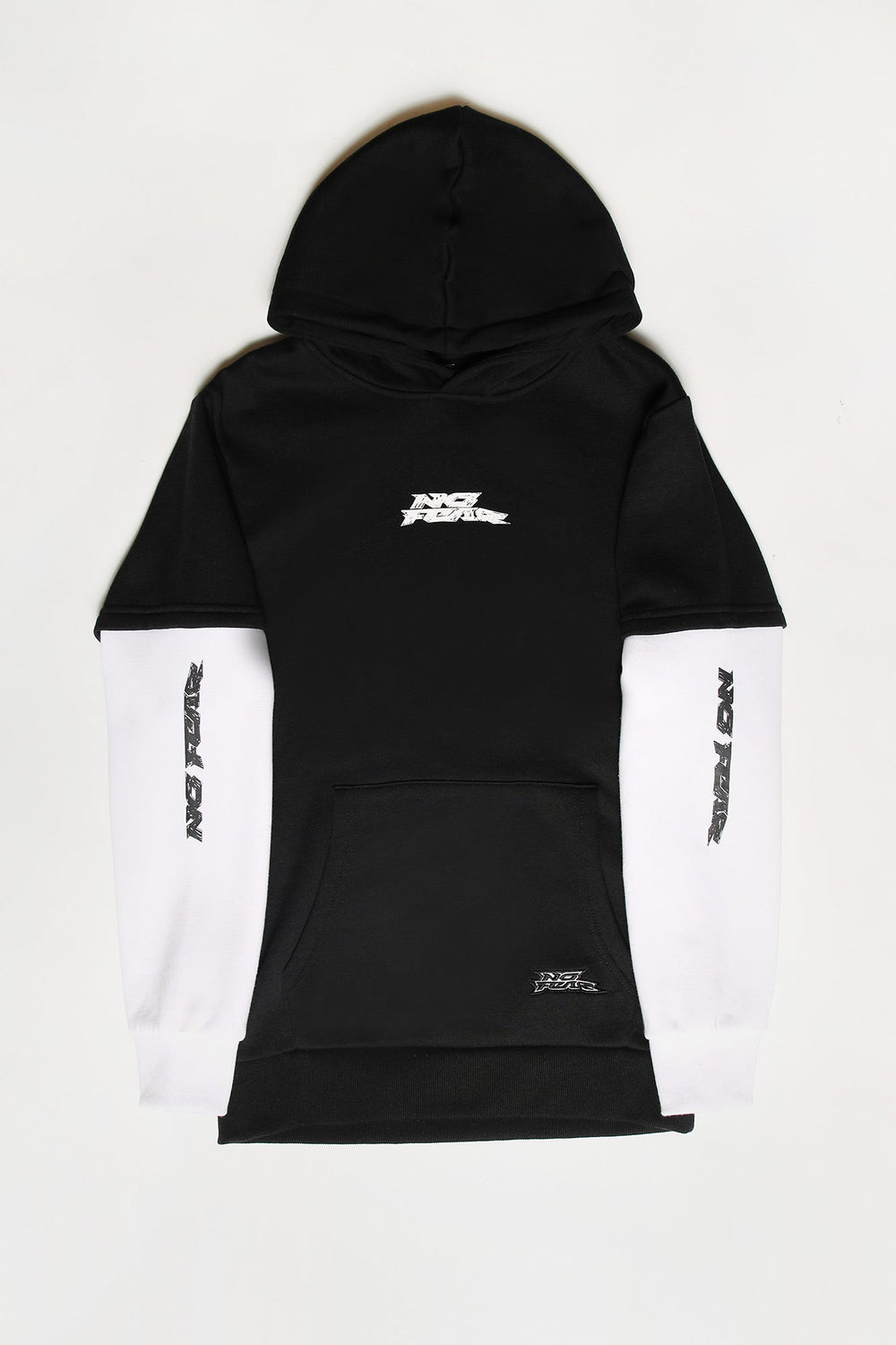 No Fear Youth Checker Eyes 2Fer Hoodie Black