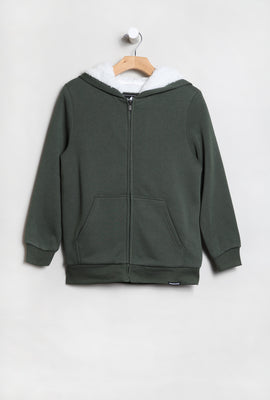 West49 Youth Sherpa Lined Zip-Up Hoodie