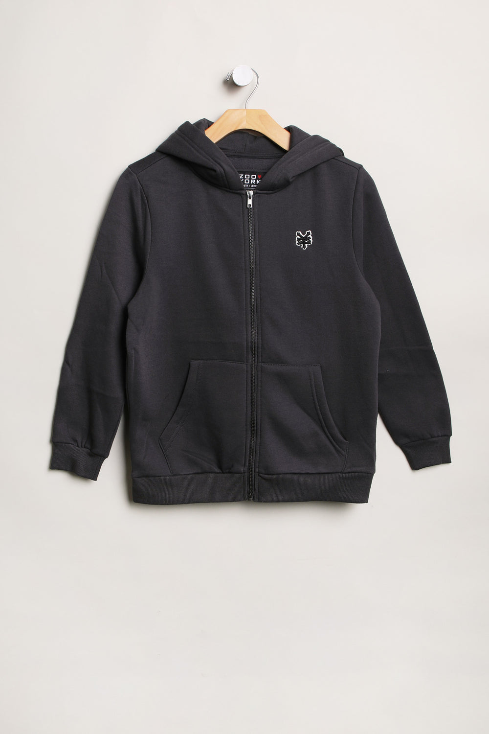 Zoo York Youth Embroidered Logo Zip-Up Hoodie Zoo York Youth Embroidered Logo Zip-Up Hoodie