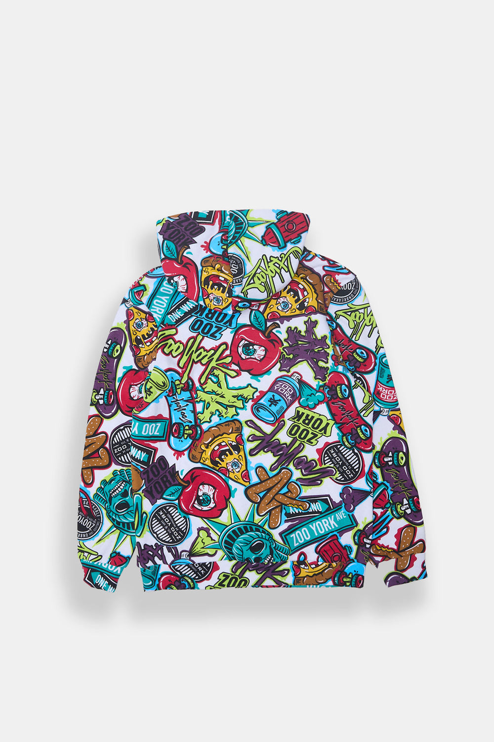 Zoo York Youth Allover Graffiti Print Hoodie Zoo York Youth Allover Graffiti Print Hoodie