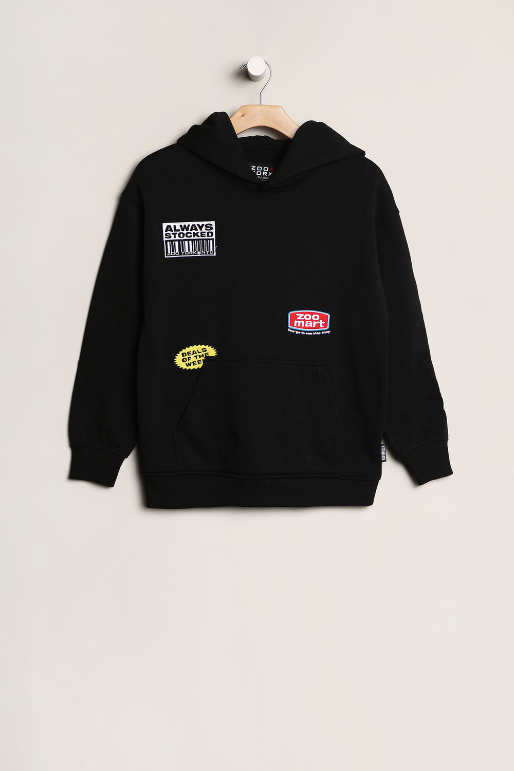Zoo York Youth Zoomart Patches Hoodie Black