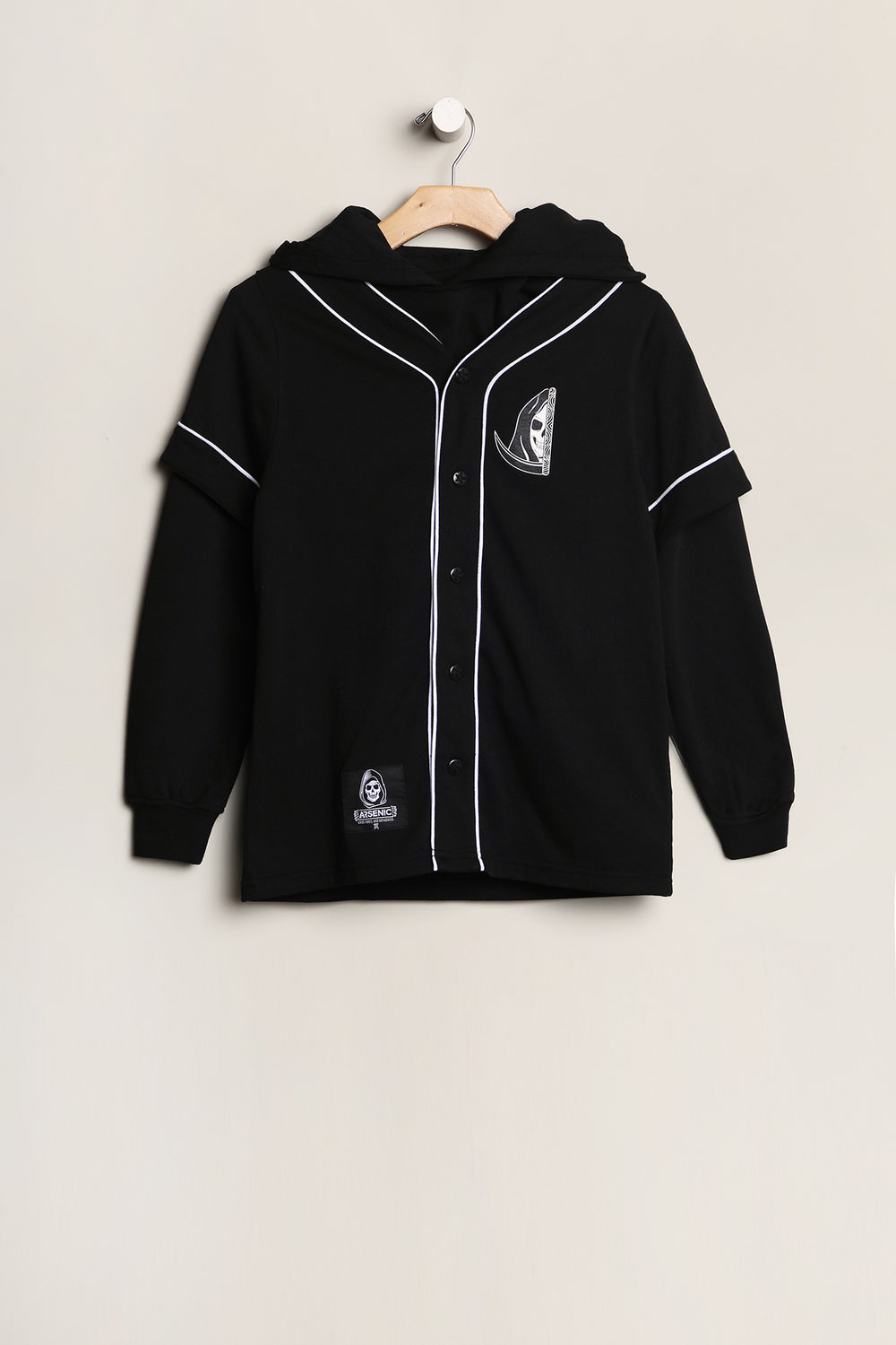 Arsenic Youth Graphic Baseball 2Fer Black