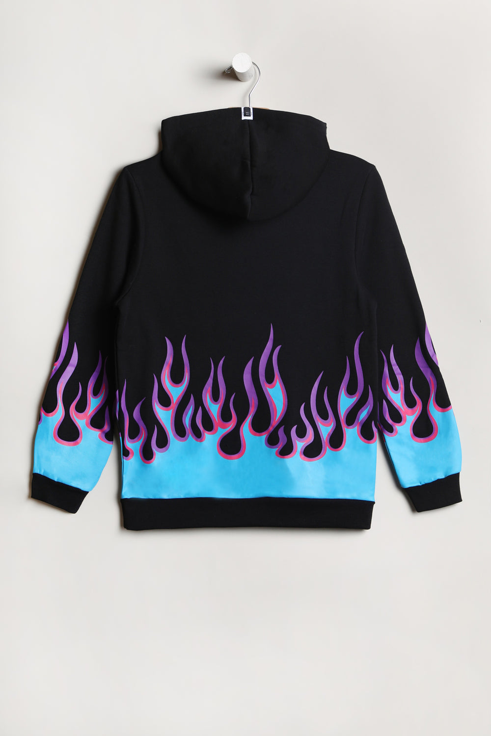 West49 Youth Blue Flames Hoodie Black