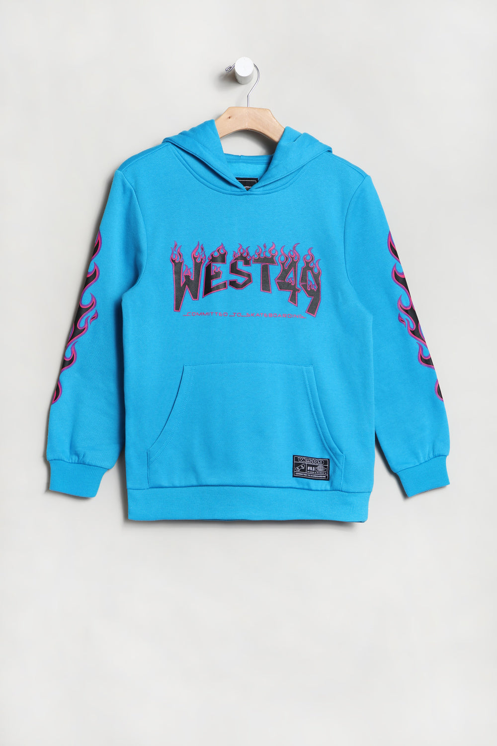 West49 Youth Flame Hoodie Blue