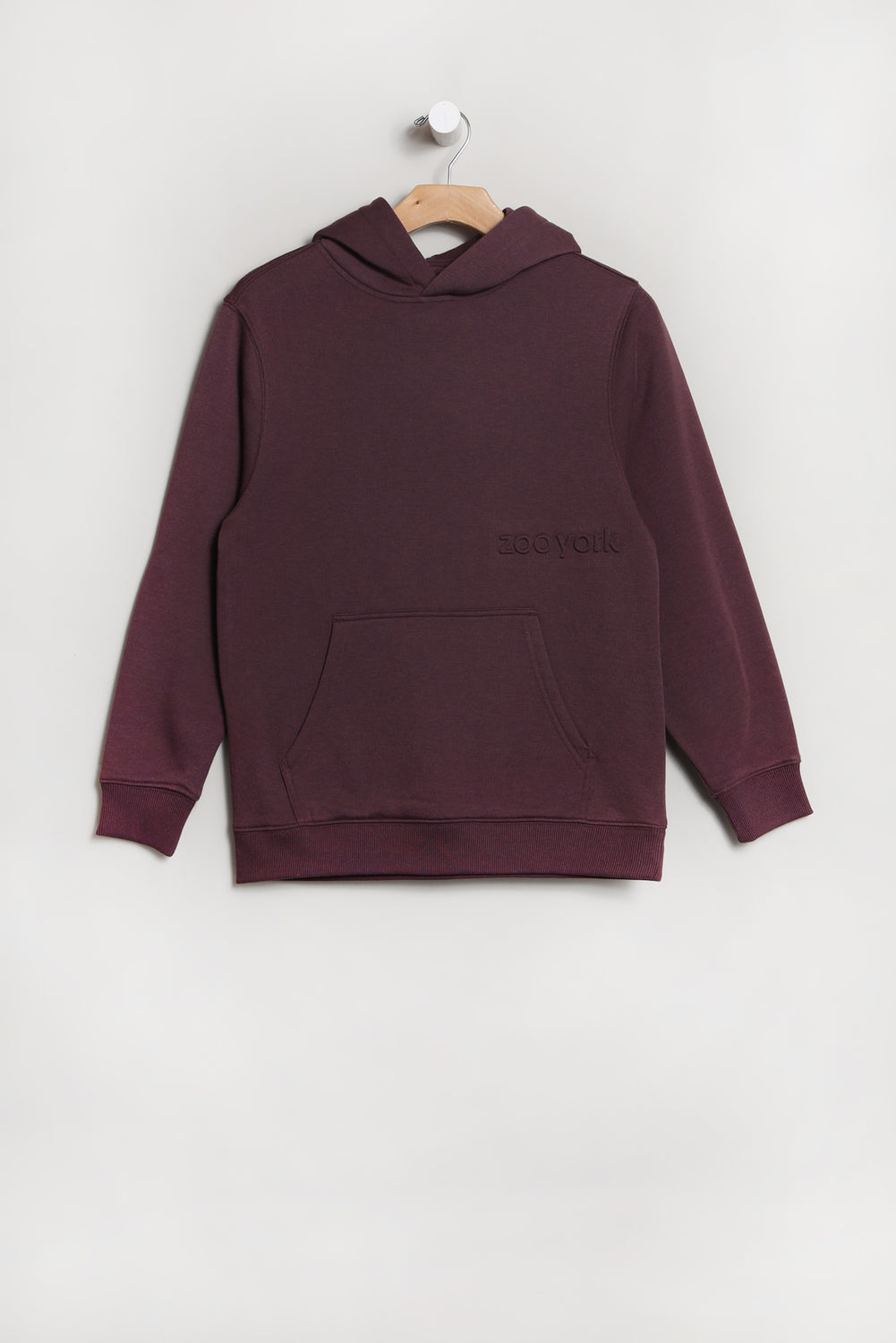 Zoo York Youth Tonal Embossed Hoodie Plum
