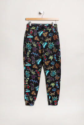 Zoo York Youth Allover Graphic Print Fleece Jogger