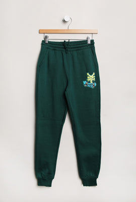 Jogger en molleton imprimé logo gluant Zoo York junior