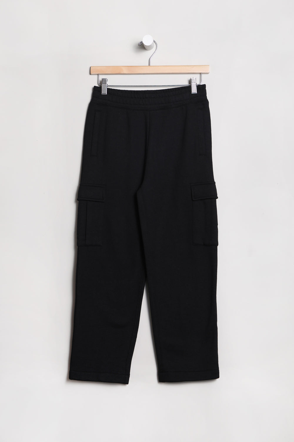 Amnesia Youth Relaxed Cargo Fleece Jogger Black