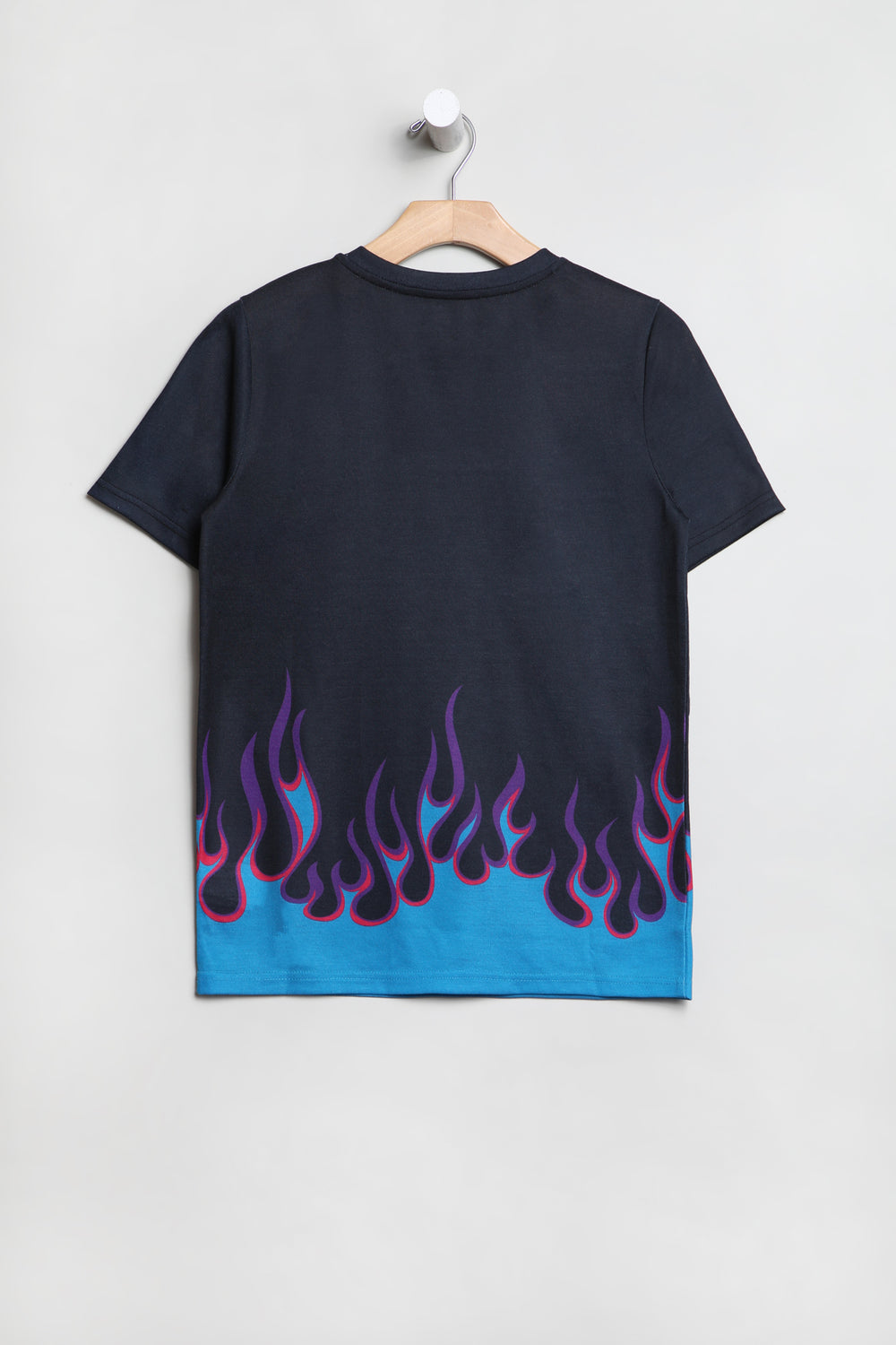 West49 Youth Blue Flames T-Shirt Black