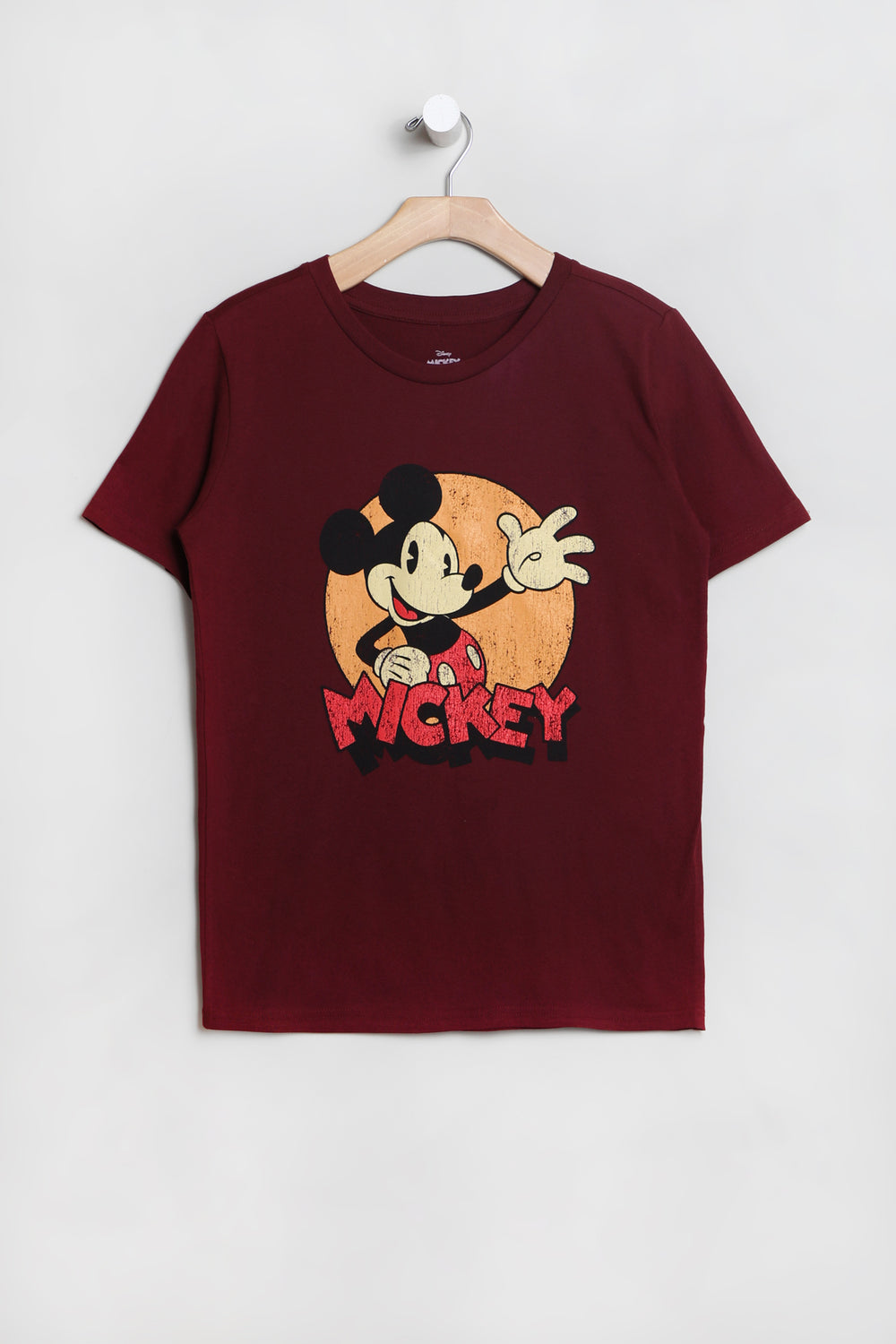 T-Shirt Imprimé Mickey Mouse Junior Rouge vin