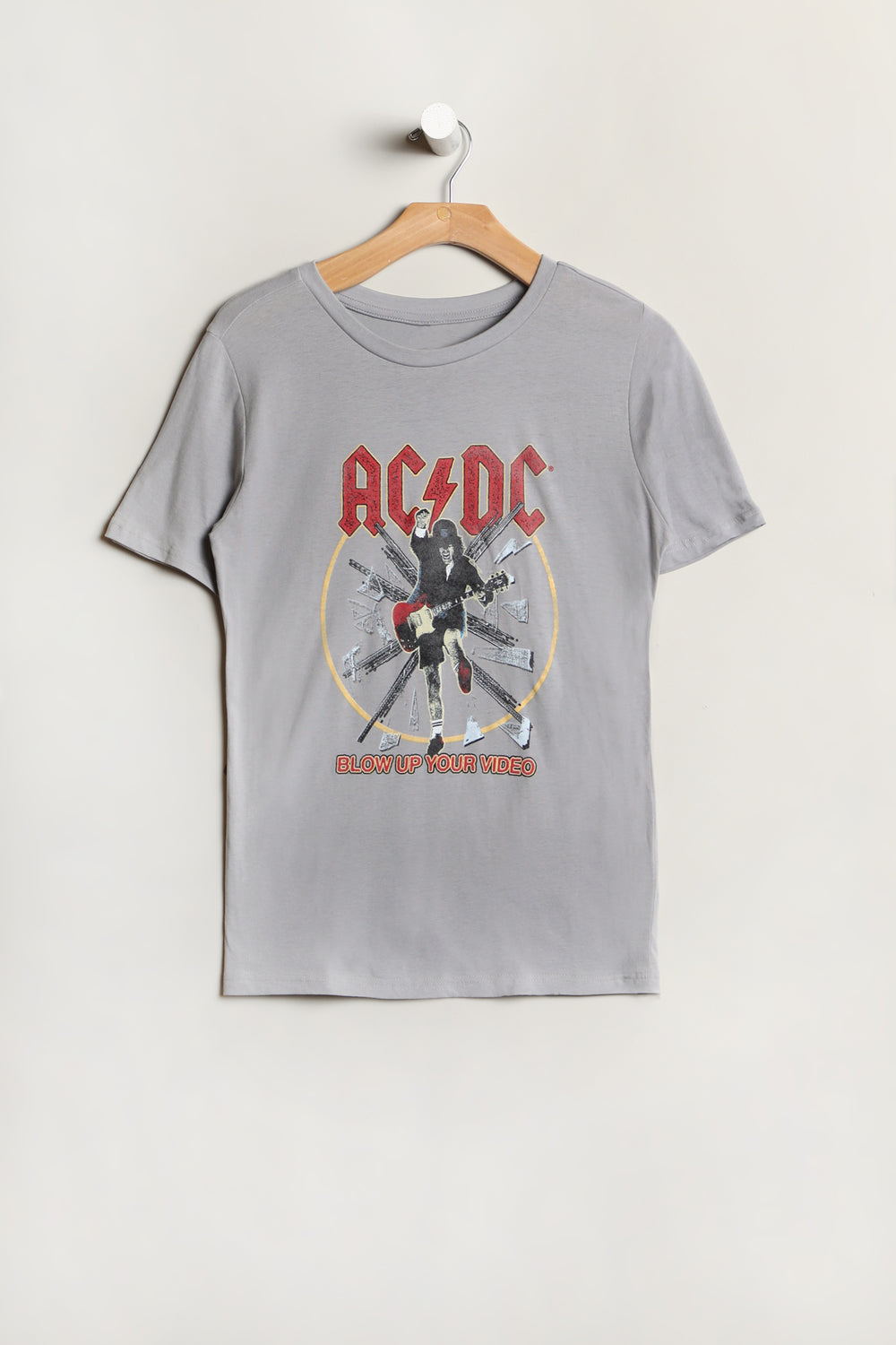 Youth AC/DC T-Shirt Light Grey