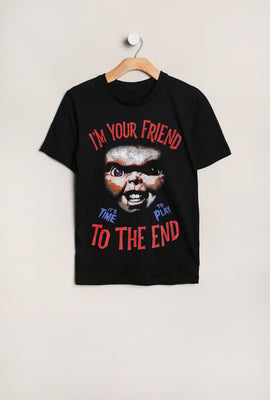 Youth Chucky Friend To The End Graphic T-Shirt