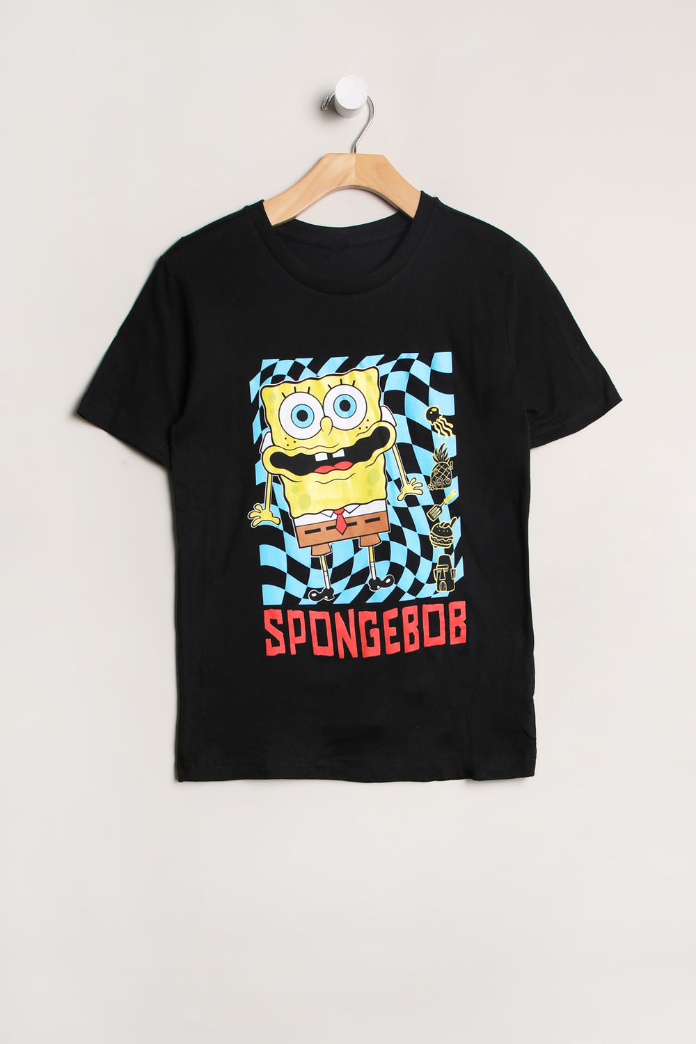 Youth SpongeBob Checkered T-Shirt Youth SpongeBob Checkered T-Shirt