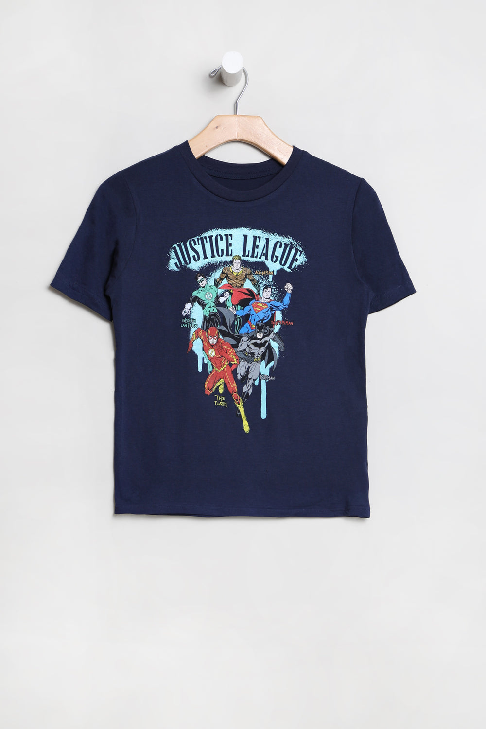 Youth Justice League Graphic T-Shirt Navy