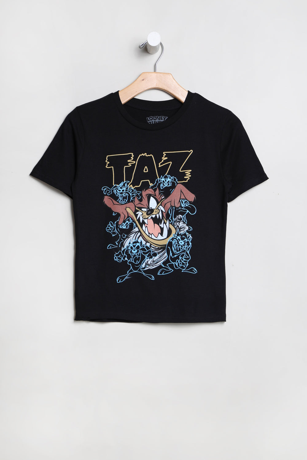 Youth Taz The Tasmanian Devil Graphic T-Shirt Black
