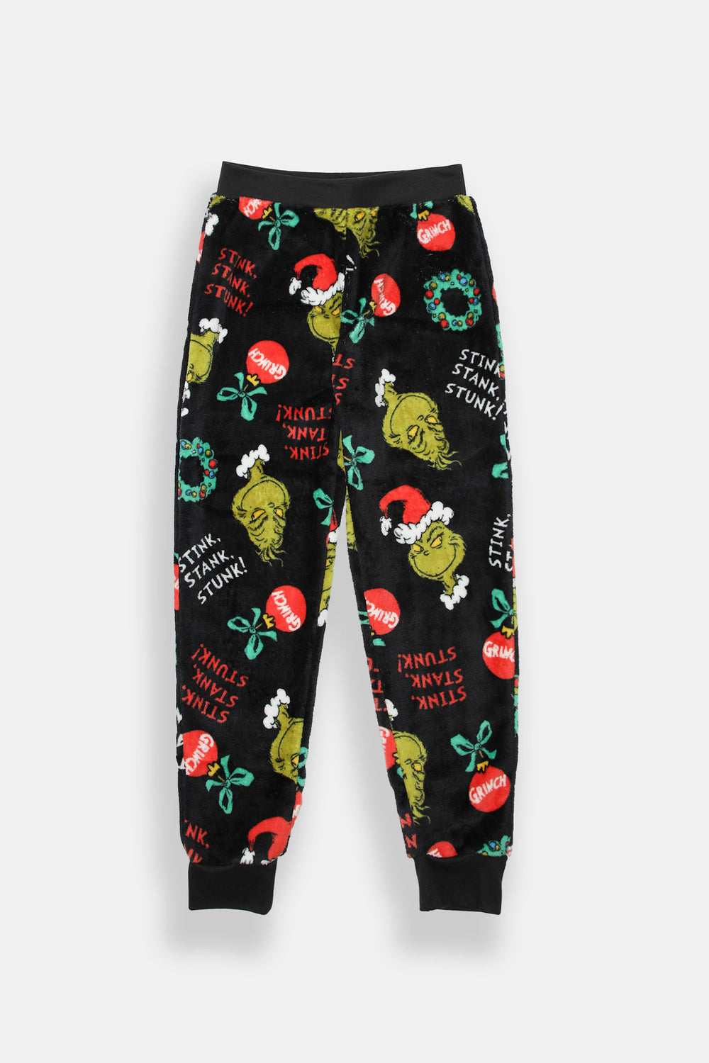 Youth The Grinch Stink, Stank, Stunk Plush Pajama Pant Youth The Grinch Stink, Stank, Stunk Plush Pajama Pant
