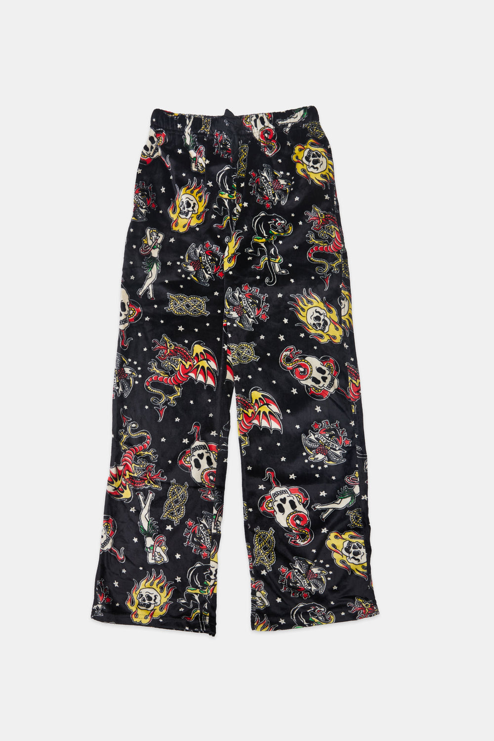 Pantalon de pyjama en peluche motif tattoo junior Pantalon de pyjama en peluche motif tattoo junior