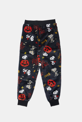 Youth Spooky Snoopy Plush Pajama Pant