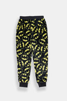Pantalon de pyjama en peluche logo Batman junior