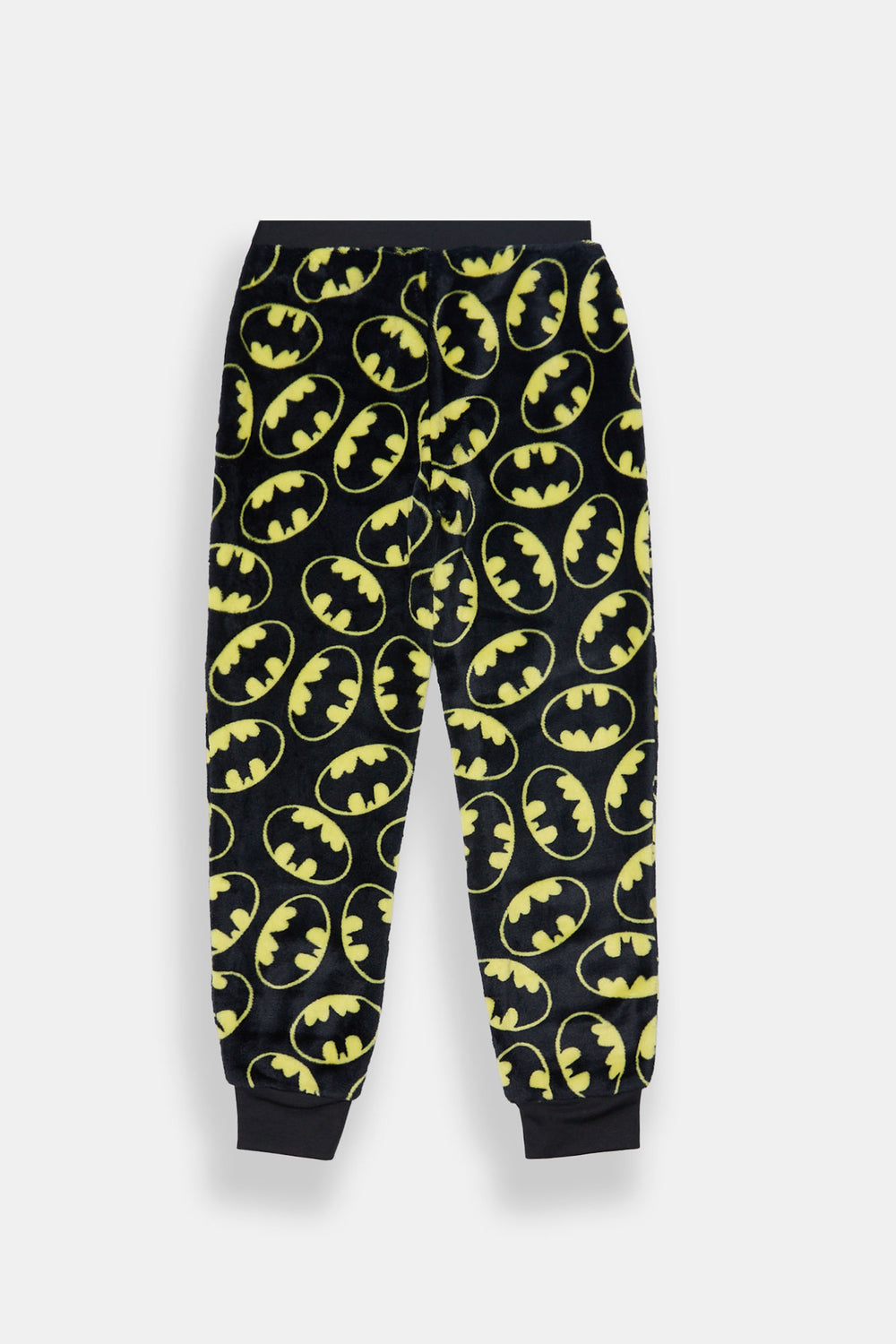 Youth Batman Logo Plush Pajama Pant Youth Batman Logo Plush Pajama Pant