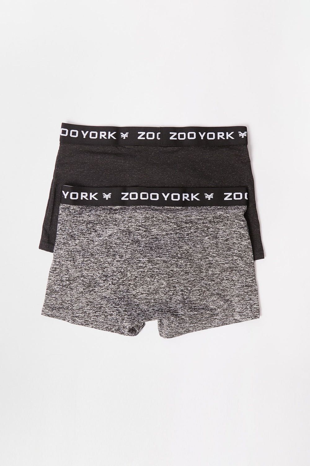 Zoo York Youth 2-Pack Space Dye Boxer Briefs Heather Grey
