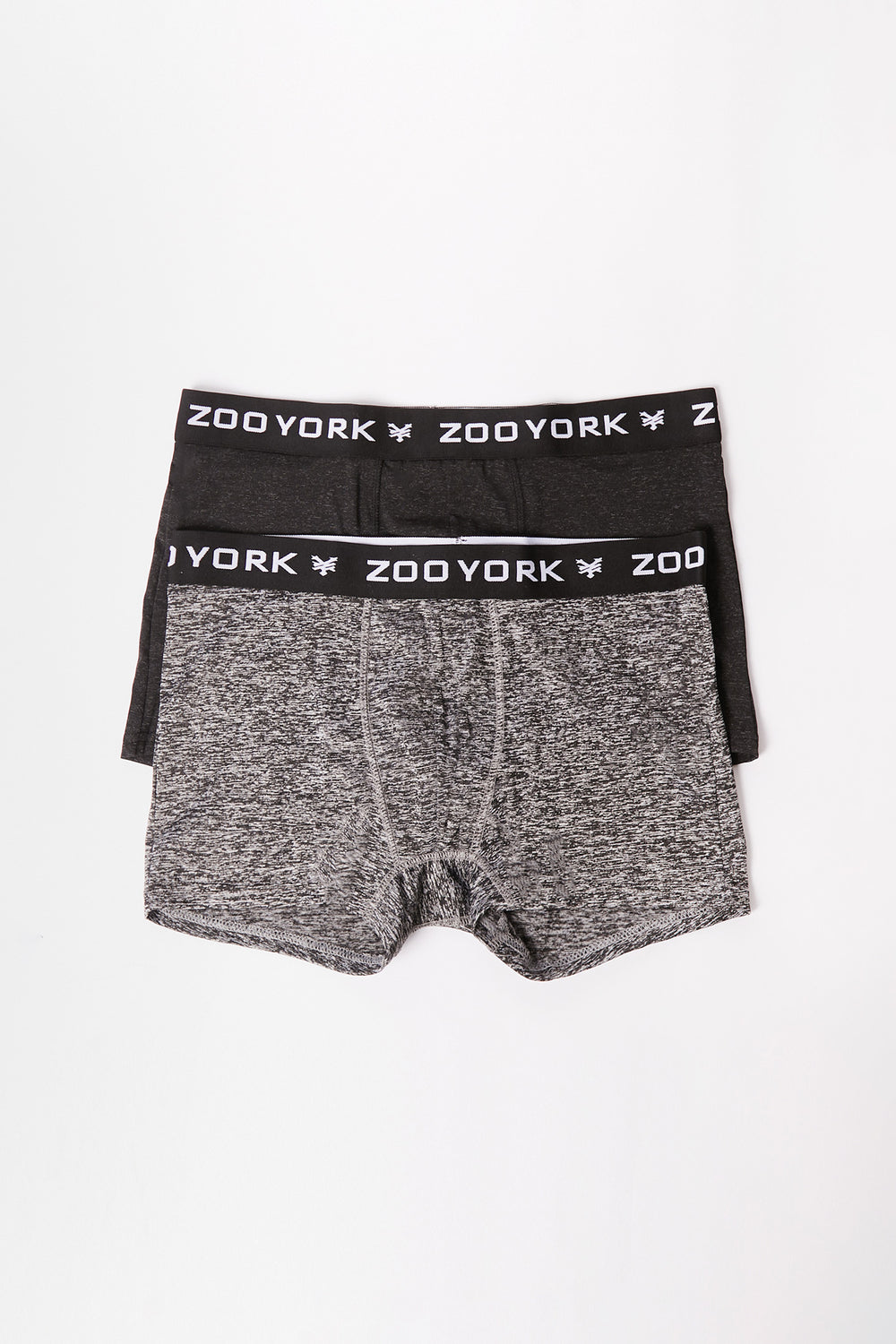 Zoo York Youth 2-Pack Space Dye Boxer Briefs Heather Grey
