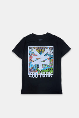 T-shirt imprimé logo graffiti Zoo York junior