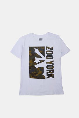 T-shirt imprimé logo camouflage Zoo York junior