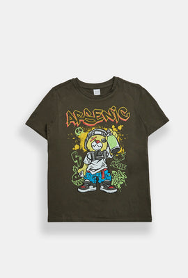 Arsenic Youth Graffit Bear Graphic Tee