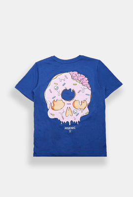 T-shirt imprimé crâne beignet Arsenic junior