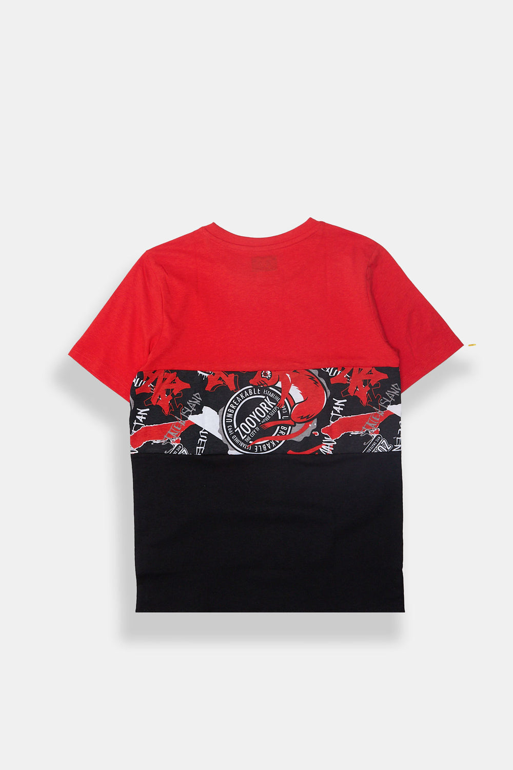 Zoo York Youth Colour Block Printed T-Shirt Zoo York Youth Colour Block Printed T-Shirt