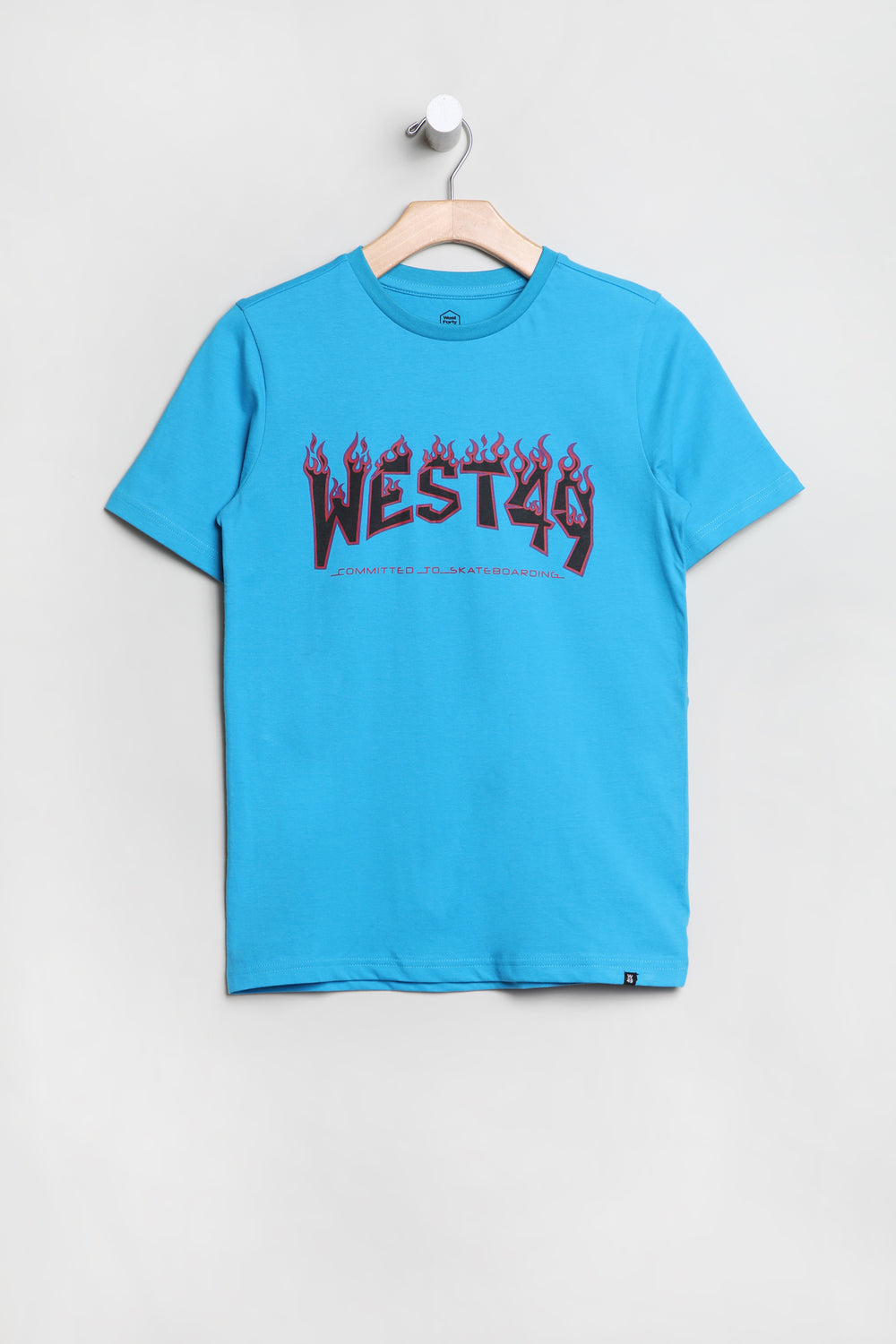 T-Shirt Imprimé Logo Flamme West49 Junior Ocean