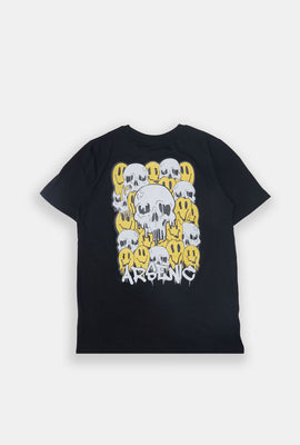 Arsenic Youth Smiley Skulls Graphic T-Shirt