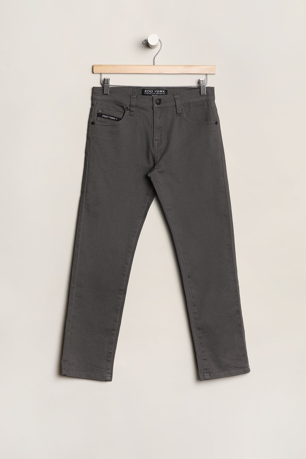 Zoo York Youth Skinny Bull Denim Jeans Heather Grey