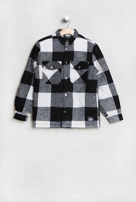 West49 Youth Sherpa Lined Flannel Shacket