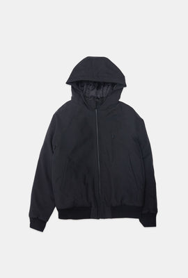 Youth Hooded Raglan Bomber Jacket
