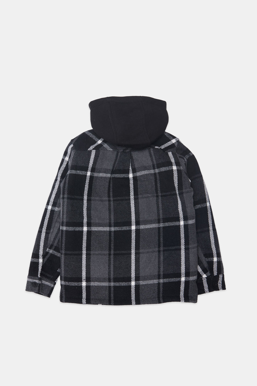 Youth Lined Flannel Hooded Shacket Youth Lined Flannel Hooded Shacket