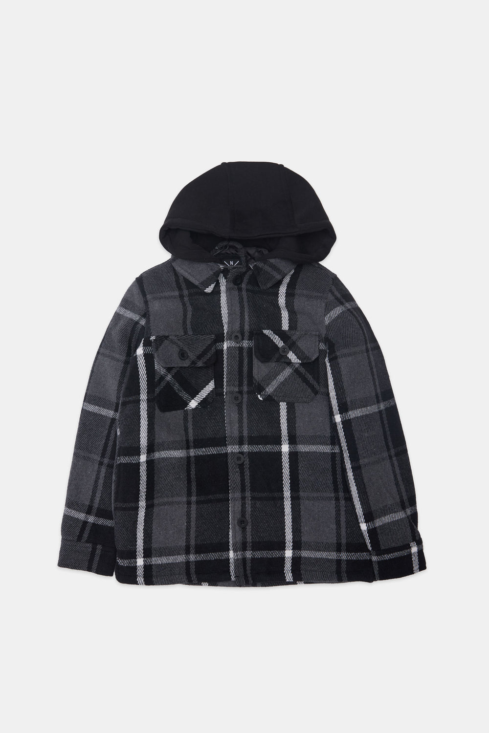 Youth Lined Flannel Hooded Shacket Youth Lined Flannel Hooded Shacket