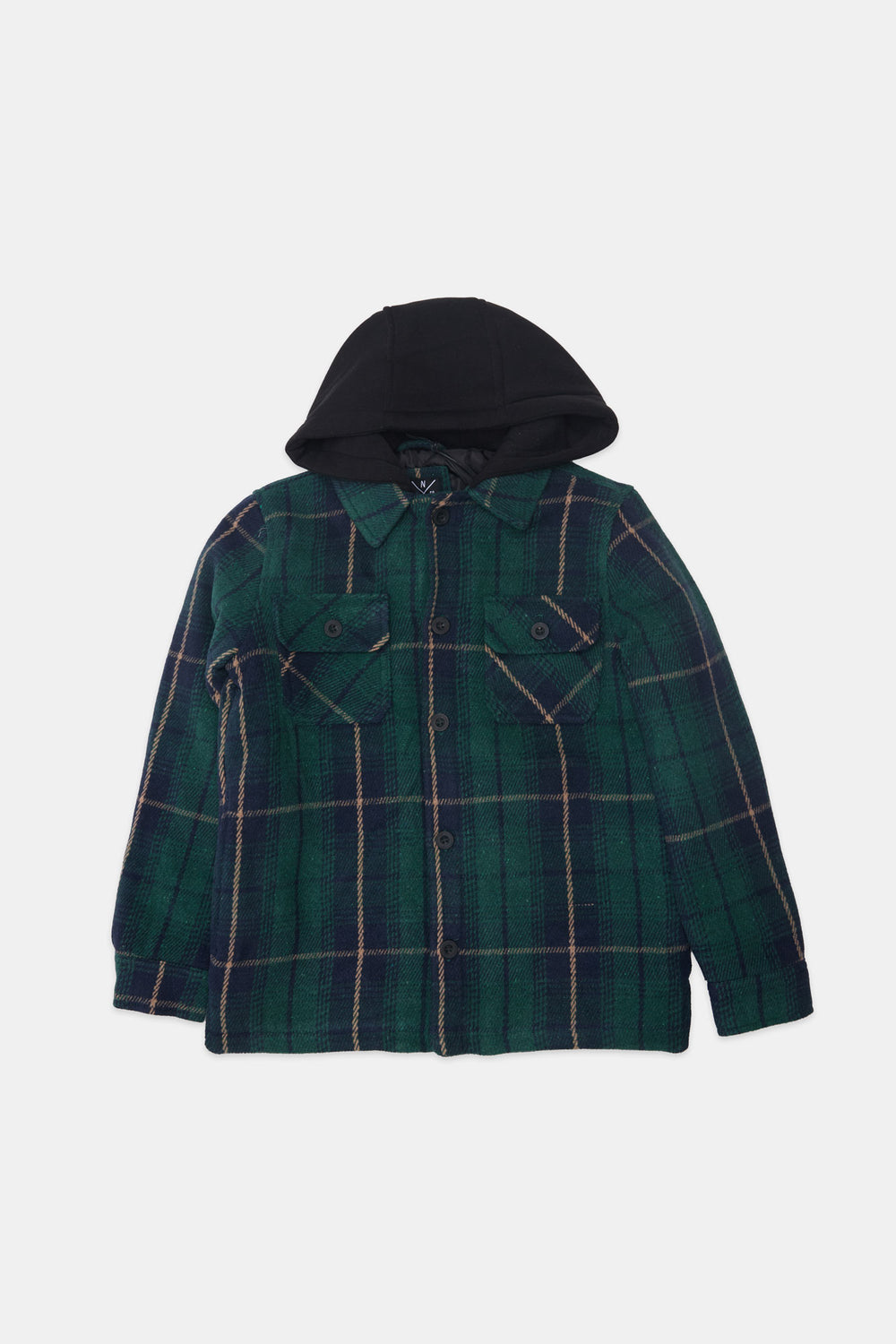 Youth Lined Flannel Hooded Shacket Youth Lined Flannel Hooded Shacket