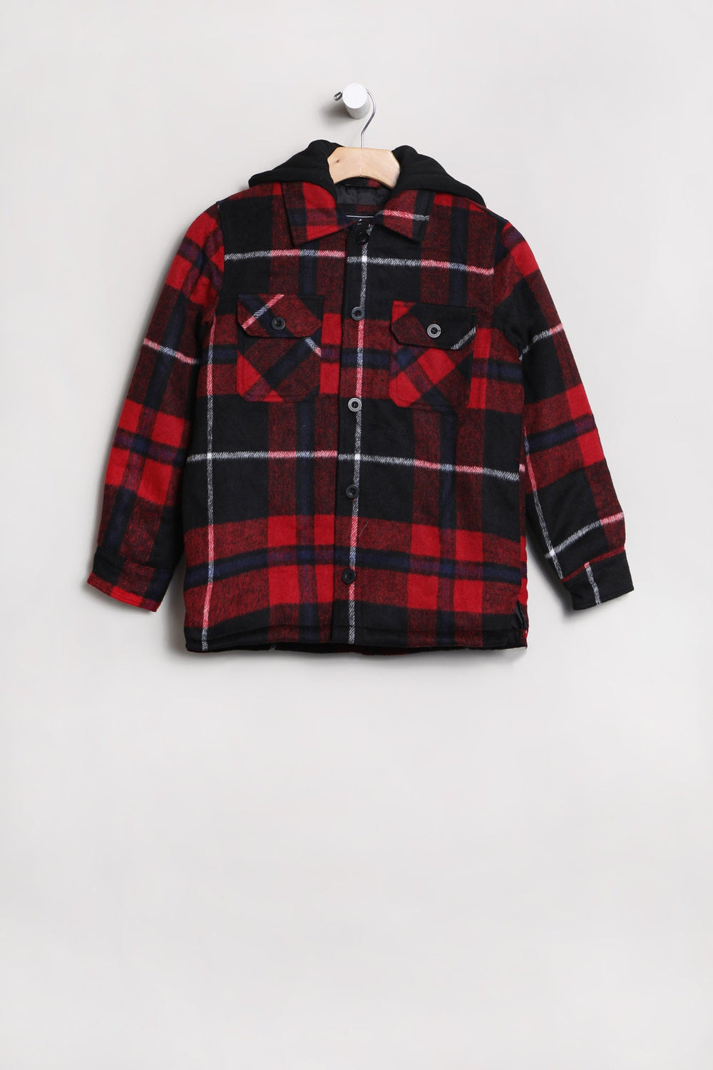West49 Youth Lined Flannel Shacket Red