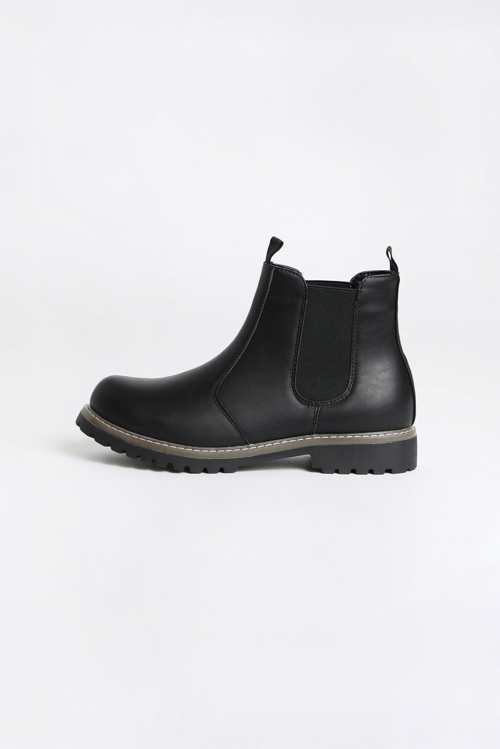 Youth Faux Fur Lined Chelsea Boots Black