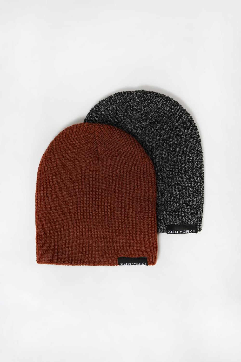 Zoo York Youth Slouch Beanie 2-Pack Tan