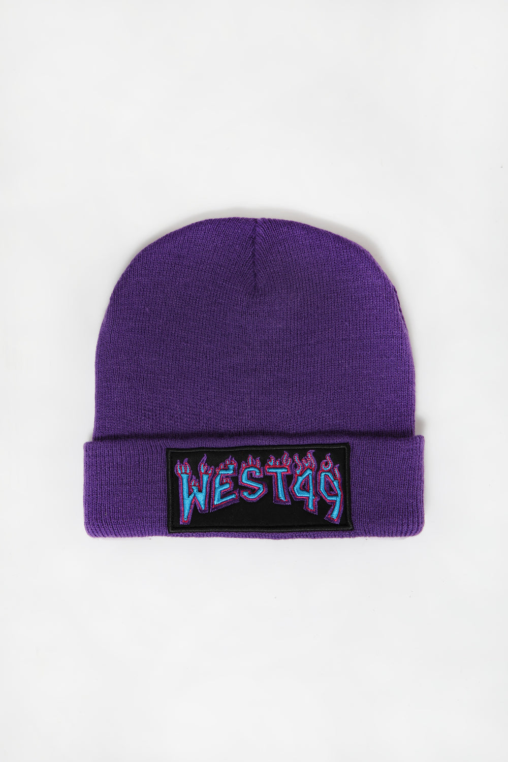 West49 Youth Flame Logo Beanie Purple