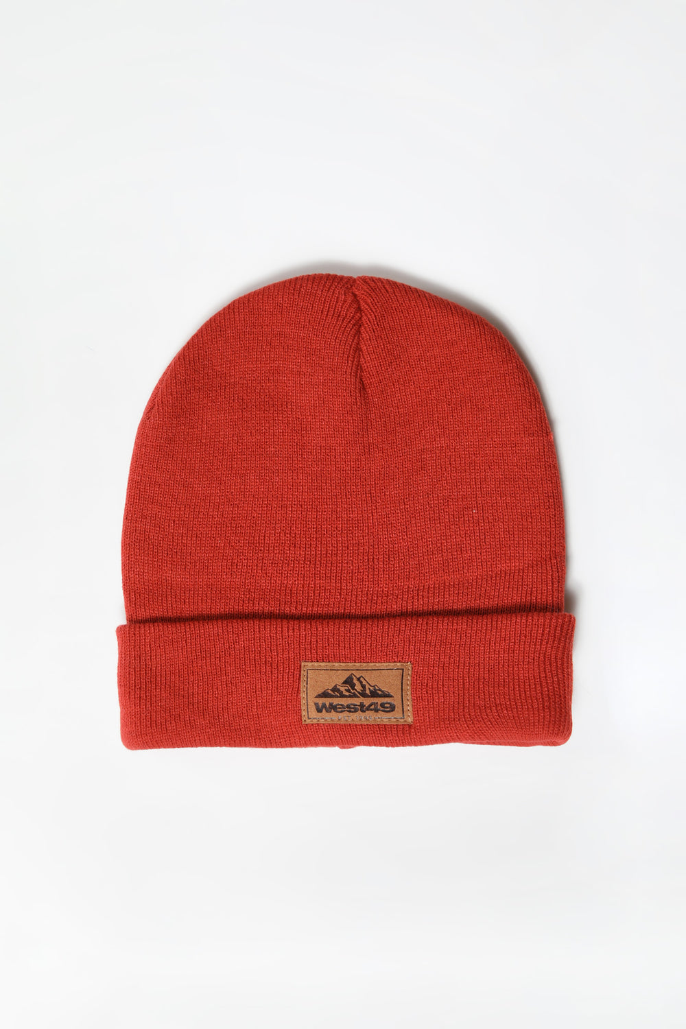West49 Youth Mountain Patch Foldup Beanie Rust