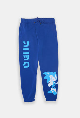 Jogger en molleton imprimé Sonic The Hedgehog junior