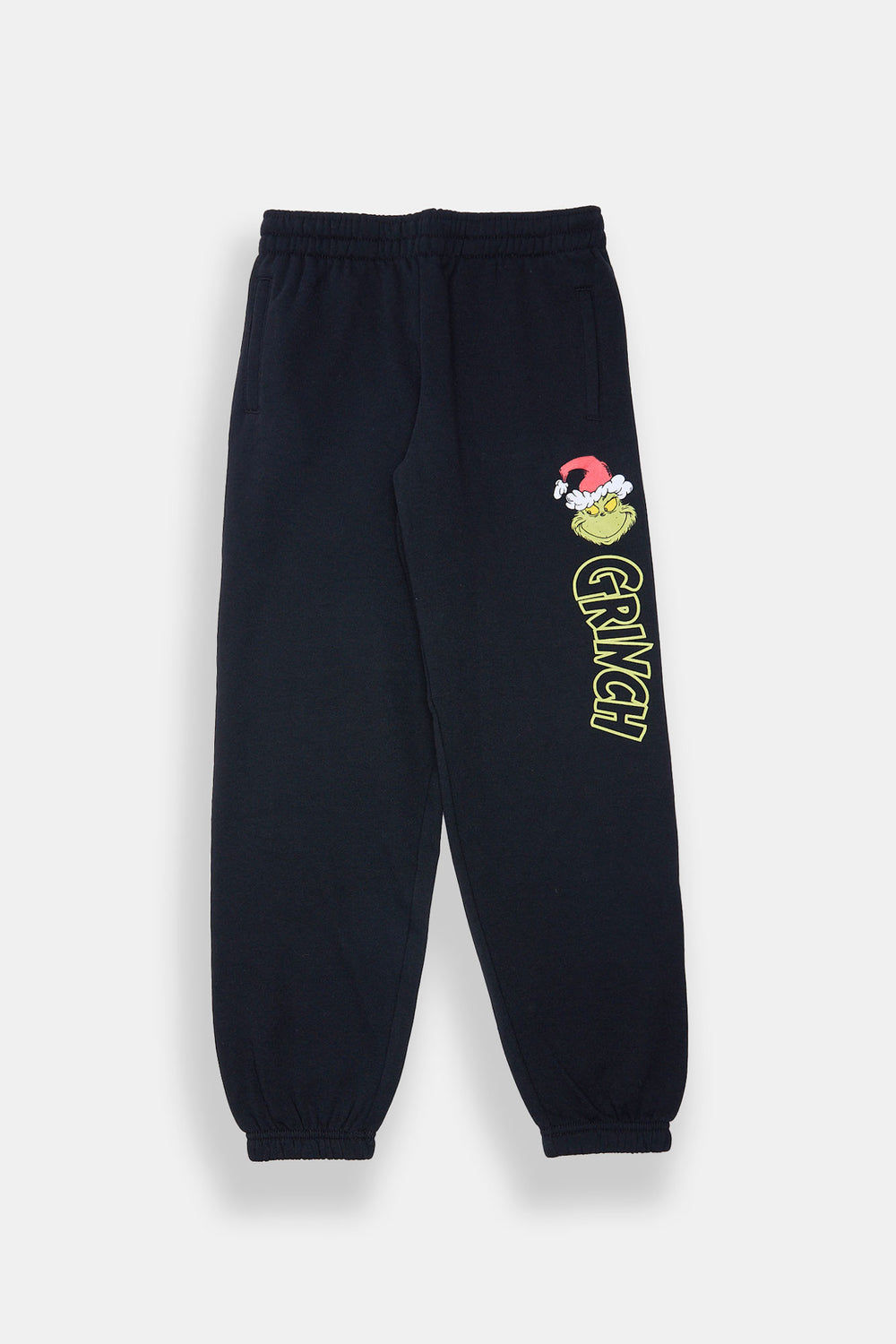 Youth The Grinch Santa Hat Fleece Jogger Youth The Grinch Santa Hat Fleece Jogger