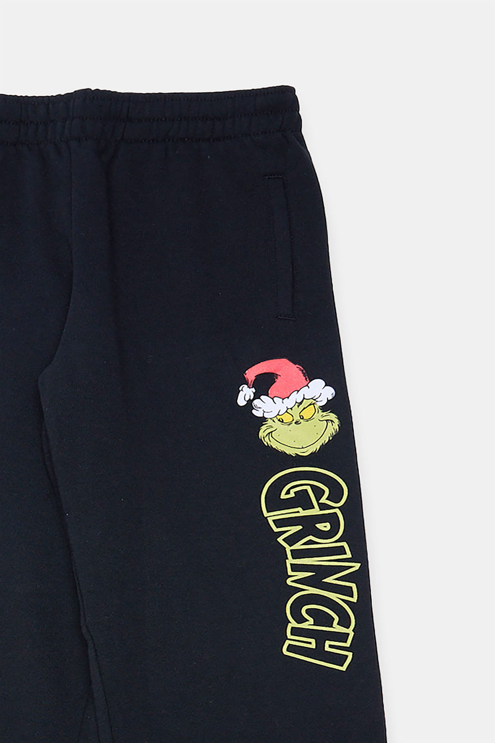 Youth The Grinch Santa Hat Fleece Jogger Youth The Grinch Santa Hat Fleece Jogger