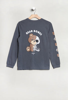 T-Shirt à Manches Longues Bear Bones Arsenic Junior